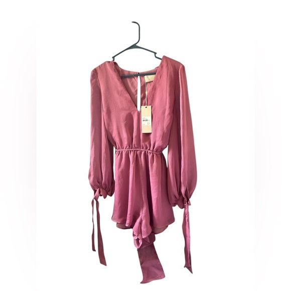 Keepsake The Label Chesire Playsuit Dress Mulberry Sz NEW - Picture 2 of 5